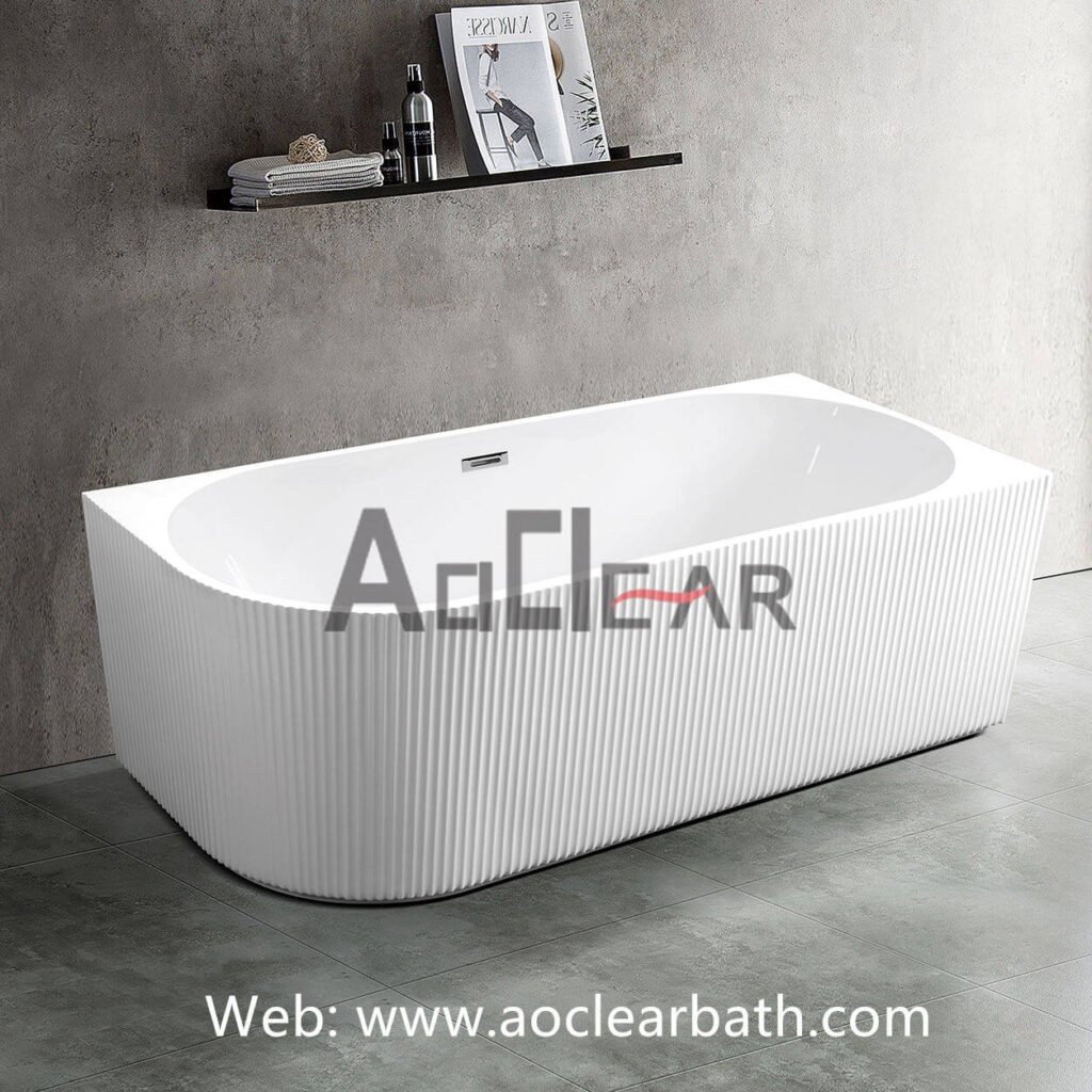 fluted acrylic tubs