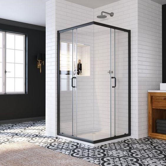 set up the shower enclosure